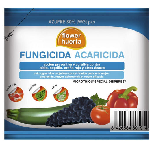 AZUFREX FUNGICIDA ACARICIDA AZUFRE 80% 50 GRS.